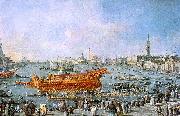 Francesco Guardi The Bucentaur Departs for the Lido on Ascension Day china oil painting reproduction